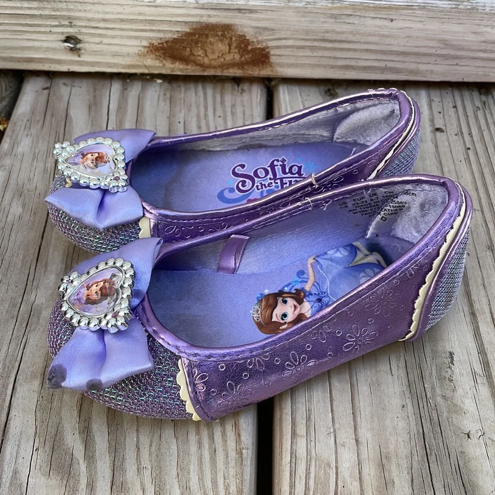 Disney- Sophia the First Dress Up Shoes Size 7/8